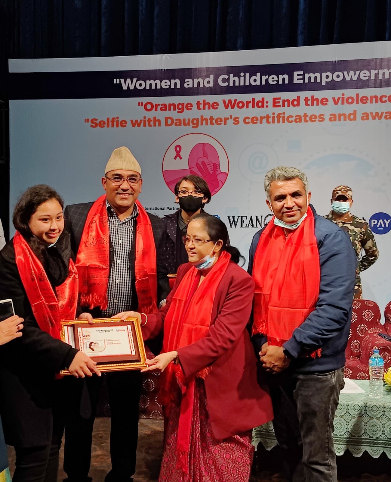 Selfie with daughter