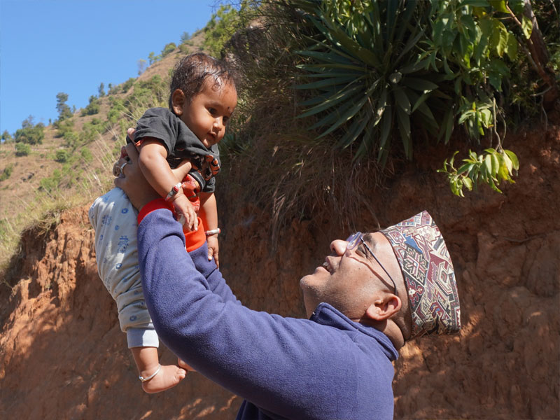 Selfie with daughter