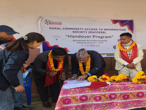RUCCESS Handover program Bhimphedi, Makwanpur, Nepal.